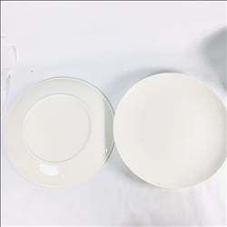 純白強化瓷圓盤(7吋、8吋、9吋、10吋、12吋) 可客製化印刷LOGO 釉上彩 | 展示圖