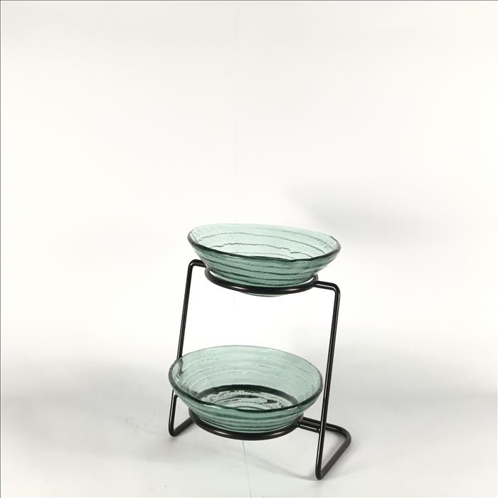 窯燒玻璃盤/圓型玻璃碗【波紋】 | 第二張展示圖