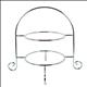 經典二層圓型點心盤架/蛋糕架/點心架/下午茶架/亮銀色 | 第二張展示圖