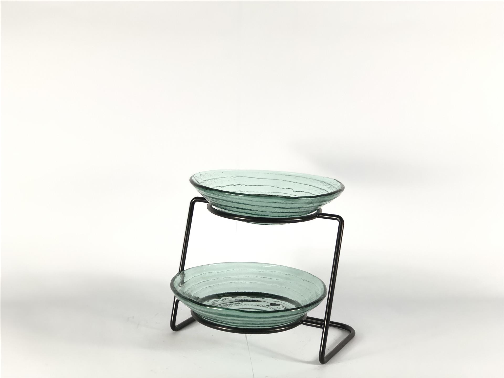 窯燒玻璃盤/圓型玻璃碗【波紋】 | 第二張展示圖