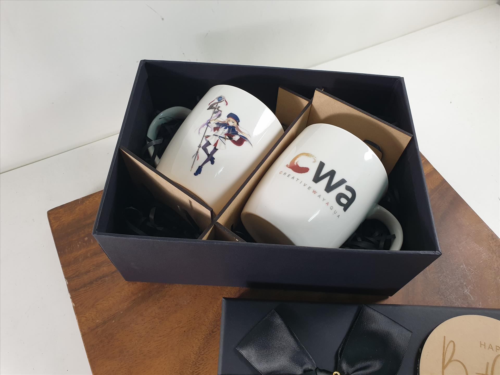 1號純白馬克杯禮盒350ml 附禮盒紙袋 可訂製LOGO燒花製作 釉上彩 非一般熱轉印刷 | 第三張展示圖