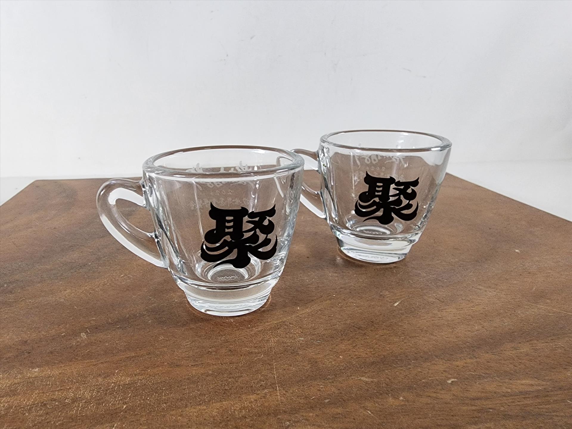玻璃杯印刷 義式濃縮咖啡杯 可印刷圖案Logo 圖案耐洗不掉 少量可做 | 第三張展示圖