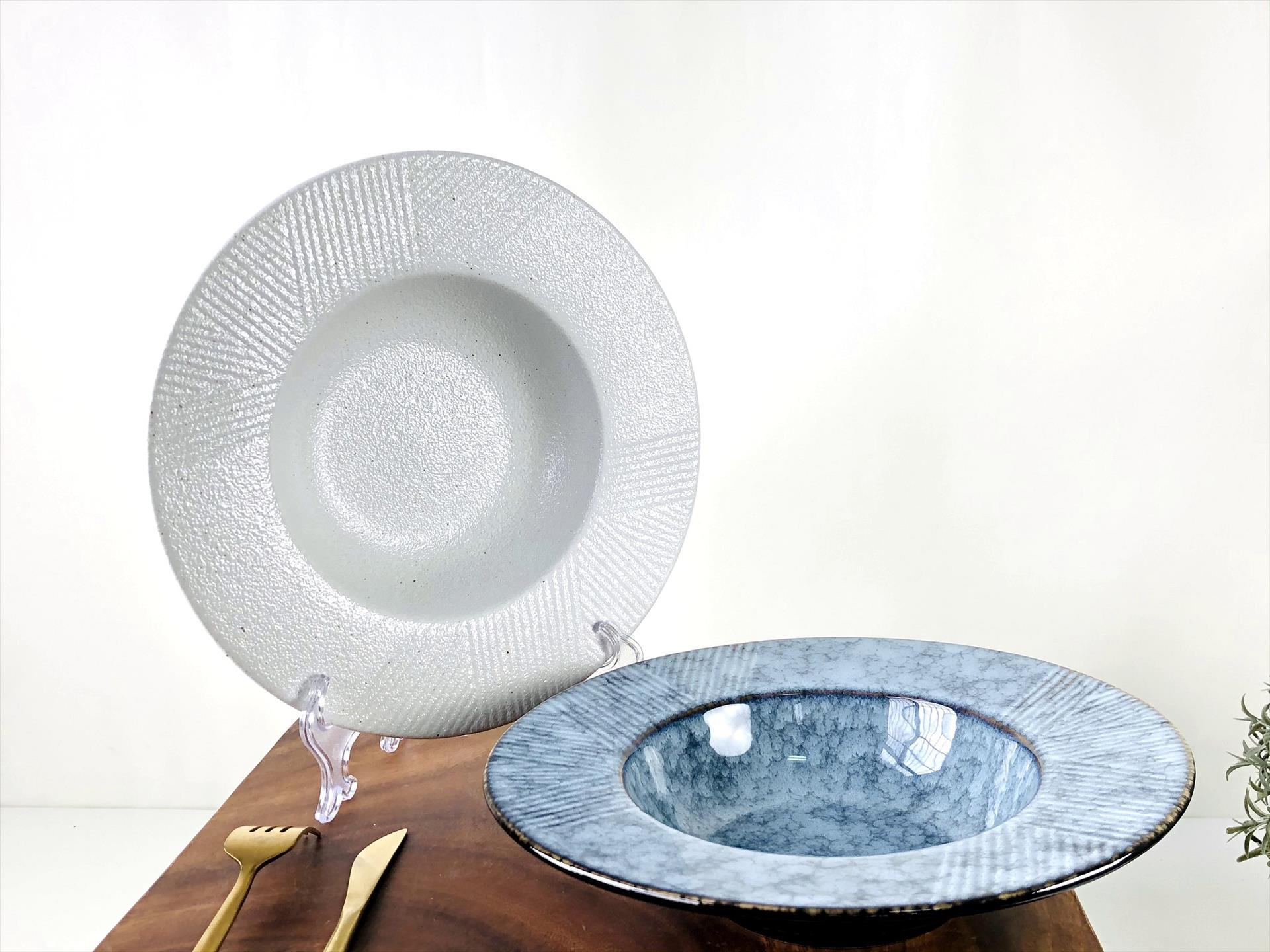 歐式10吋創意陶瓷草帽盤/濃湯盤/義大利麵盤/飛碟盤/餐廳專用 | 第四張展示圖