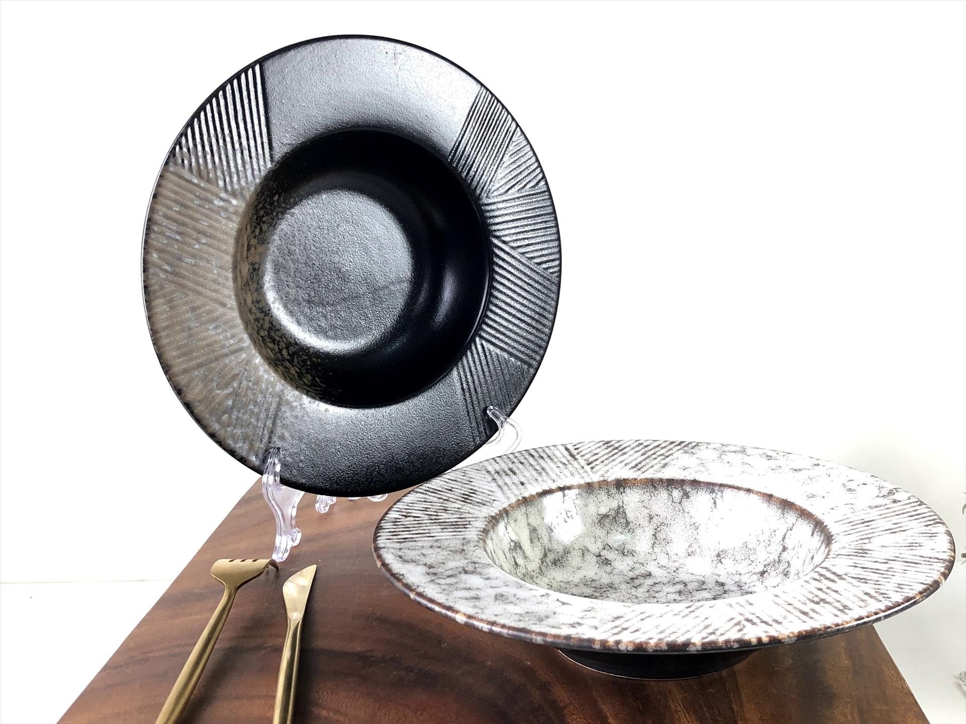 歐式10吋創意陶瓷草帽盤/濃湯盤/義大利麵盤/飛碟盤/餐廳專用 | 第五張展示圖