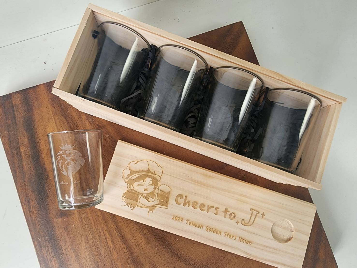 玻璃杯雕刻 150啤酒杯 水杯 茶杯 150ml 可刻名字 LOGO | 第五張展示圖