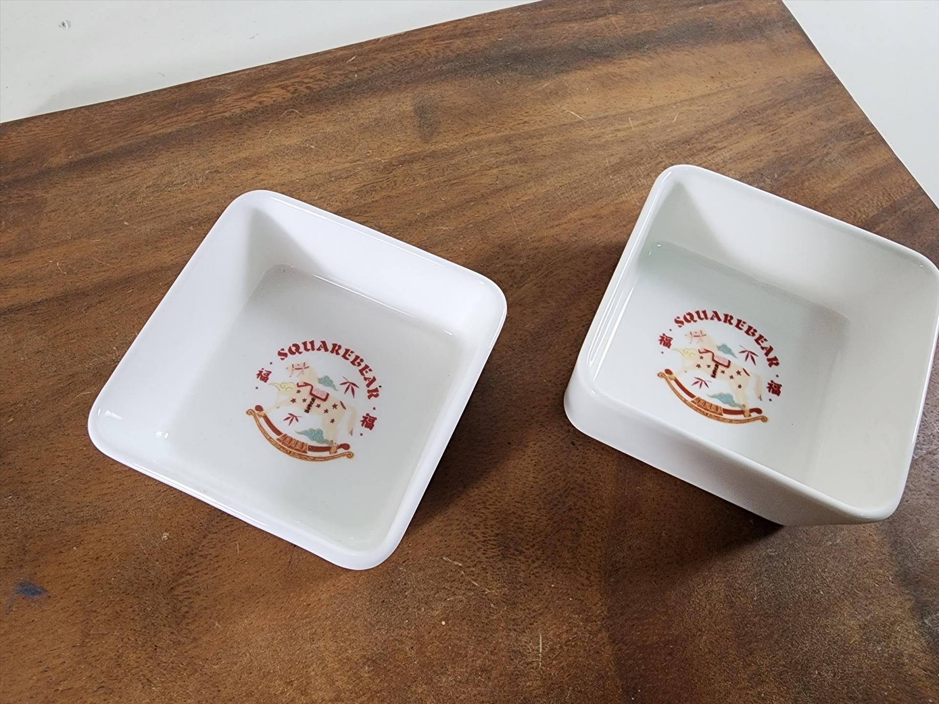 純白正方醬料碟 點心碟 醬料碟 可客製化印刷 釉上彩 | 第五張展示圖