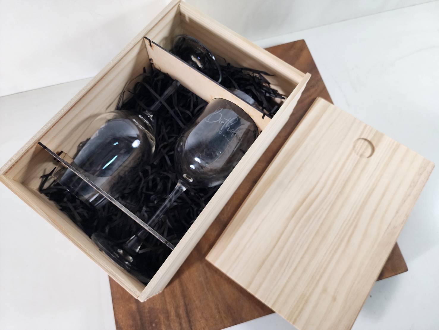 松木盒生產製作 各式酒杯用松木包裝盒 可訂製尺寸 | 第六張展示圖