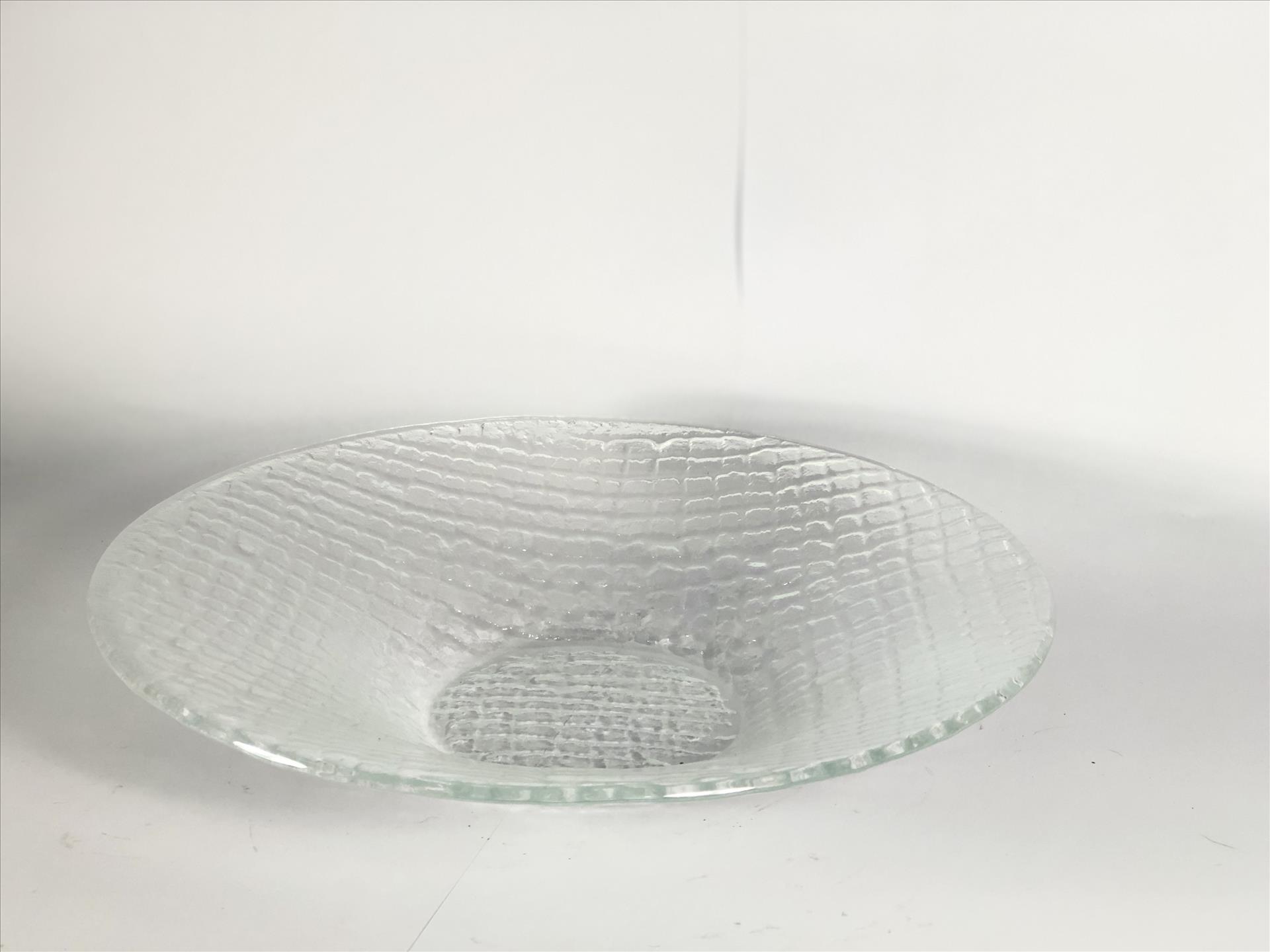 窯燒玻璃盤/圓型淺缽【格紋】 | 第一張展示圖