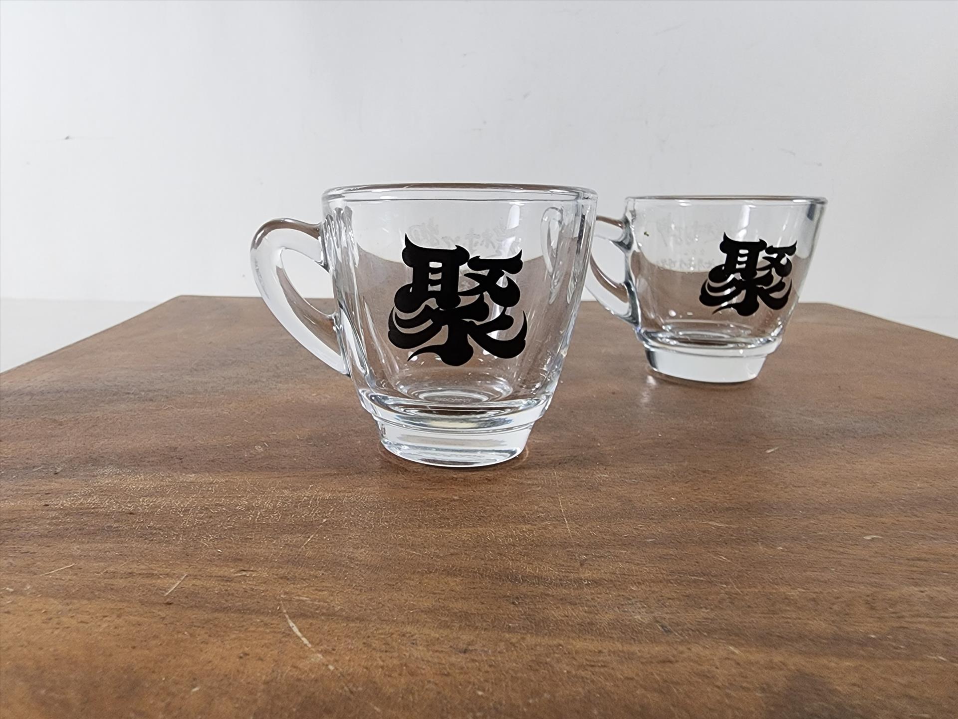 玻璃杯印刷 義式濃縮咖啡杯 可印刷圖案Logo 圖案耐洗不掉 少量可做 | 第一張展示圖