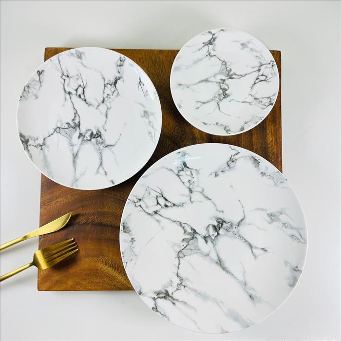 大理石紋盤/創意陶瓷西餐盤 居家餐廚擺設 質感裝飾/(10吋、8吋、6吋)