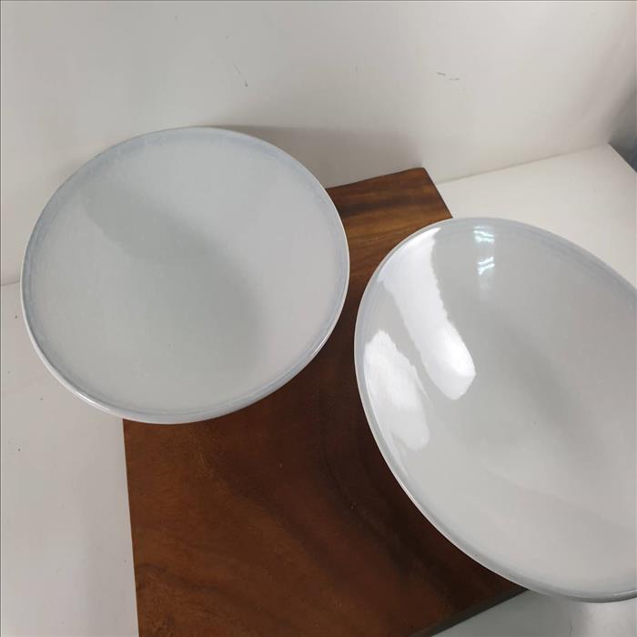 [特價出清品] 日式9.5吋 白雪花紋  雪白拉麵碗 飯碗 湯碗 | 展示圖