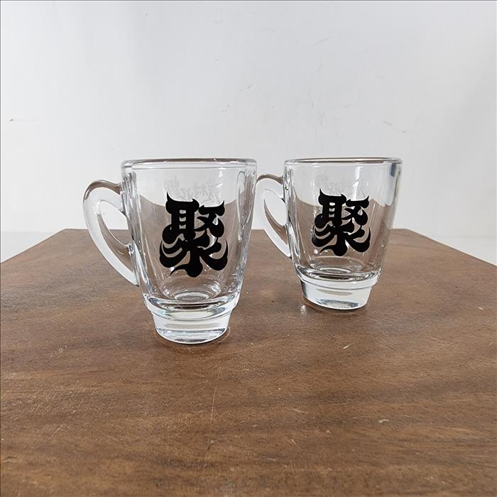 玻璃杯印刷 義式濃縮咖啡杯 可印刷圖案Logo 圖案耐洗不掉 少量可做 | 展示圖